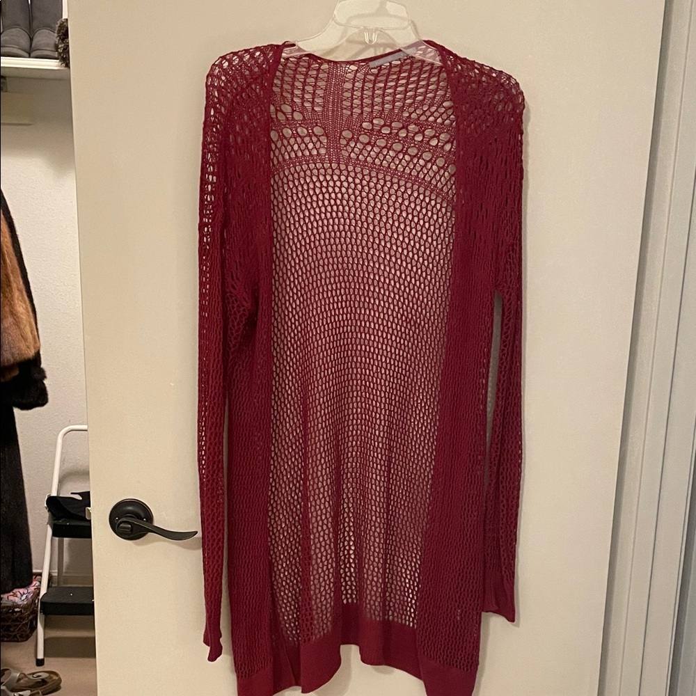 Rubbish Red Open-Knit Vest